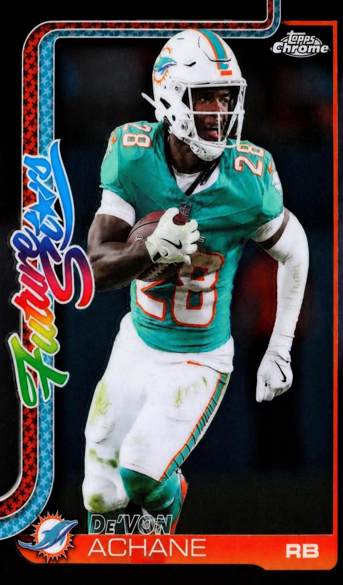 2025 Topps Chrome Football De'Von Achane #FS-12 CGC 9