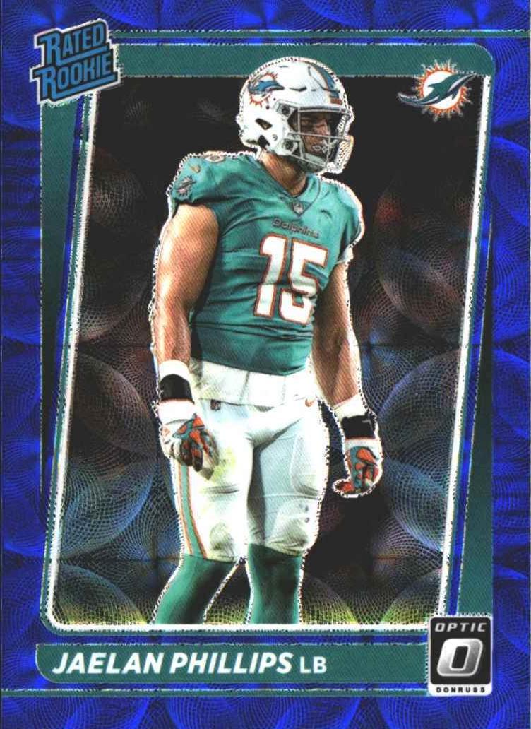 2021 Donruss Optic Football Blue Scope Jaelan Phillips #254