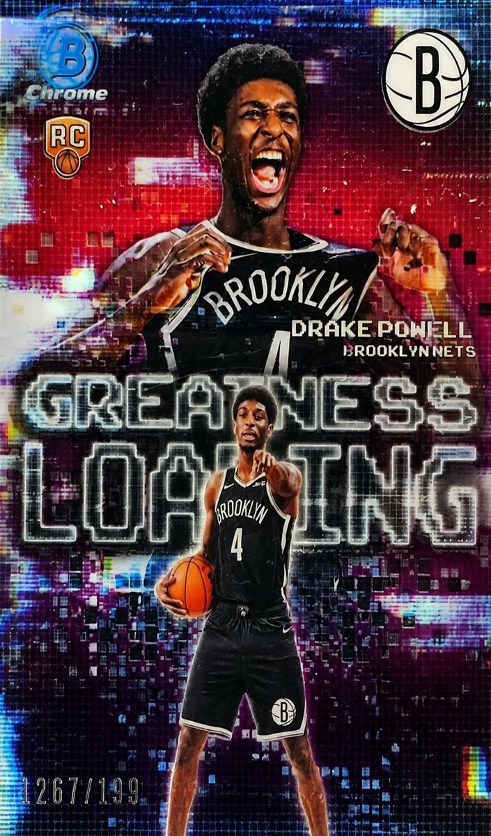 2025 Bowman Basketball Fuchsia Refractor Drake Powell #GL-22