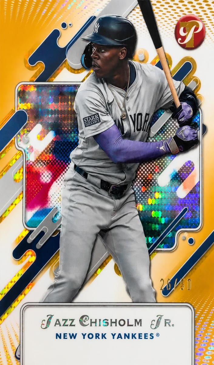 2025 Topps Pristine Baseball Gold Refractor Jazz Chisholm Jr. #199