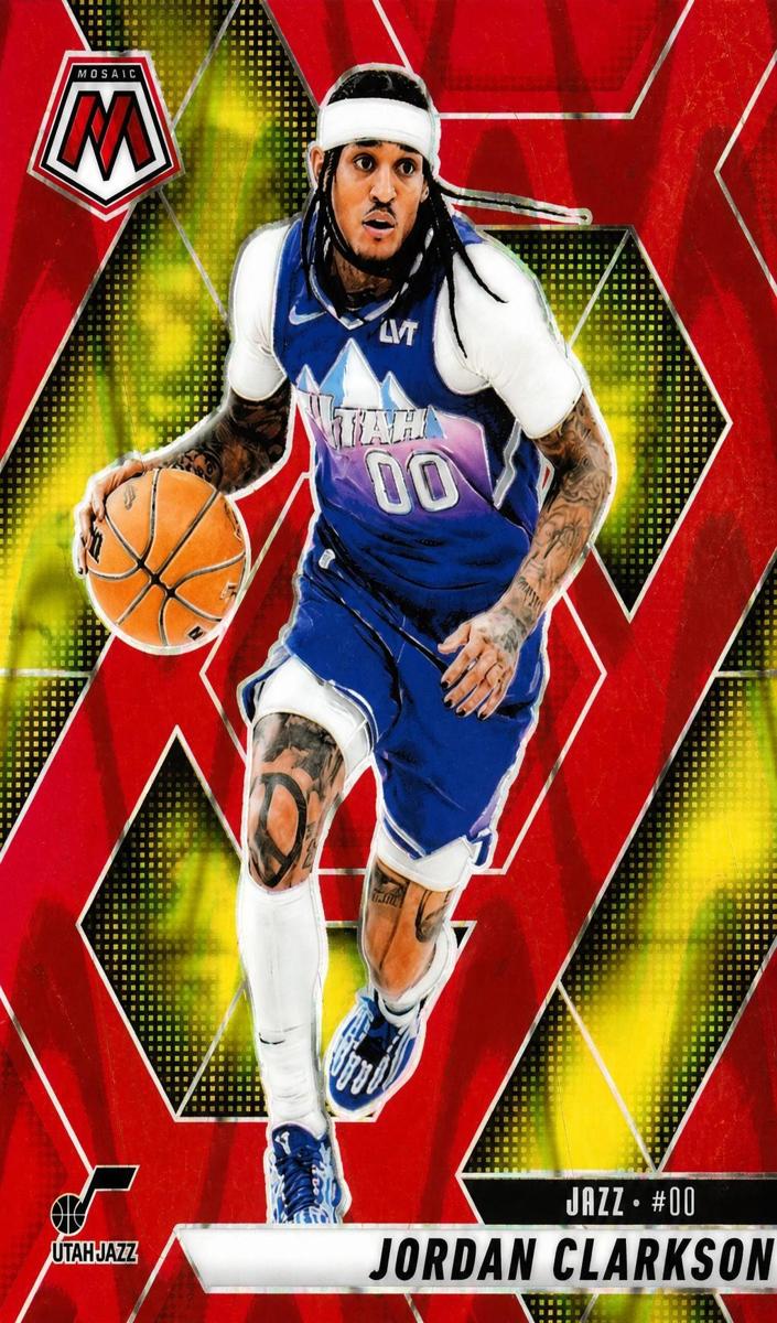 2024 Panini Mosaic Basketball Red Seismic Jordan Clarkson #149