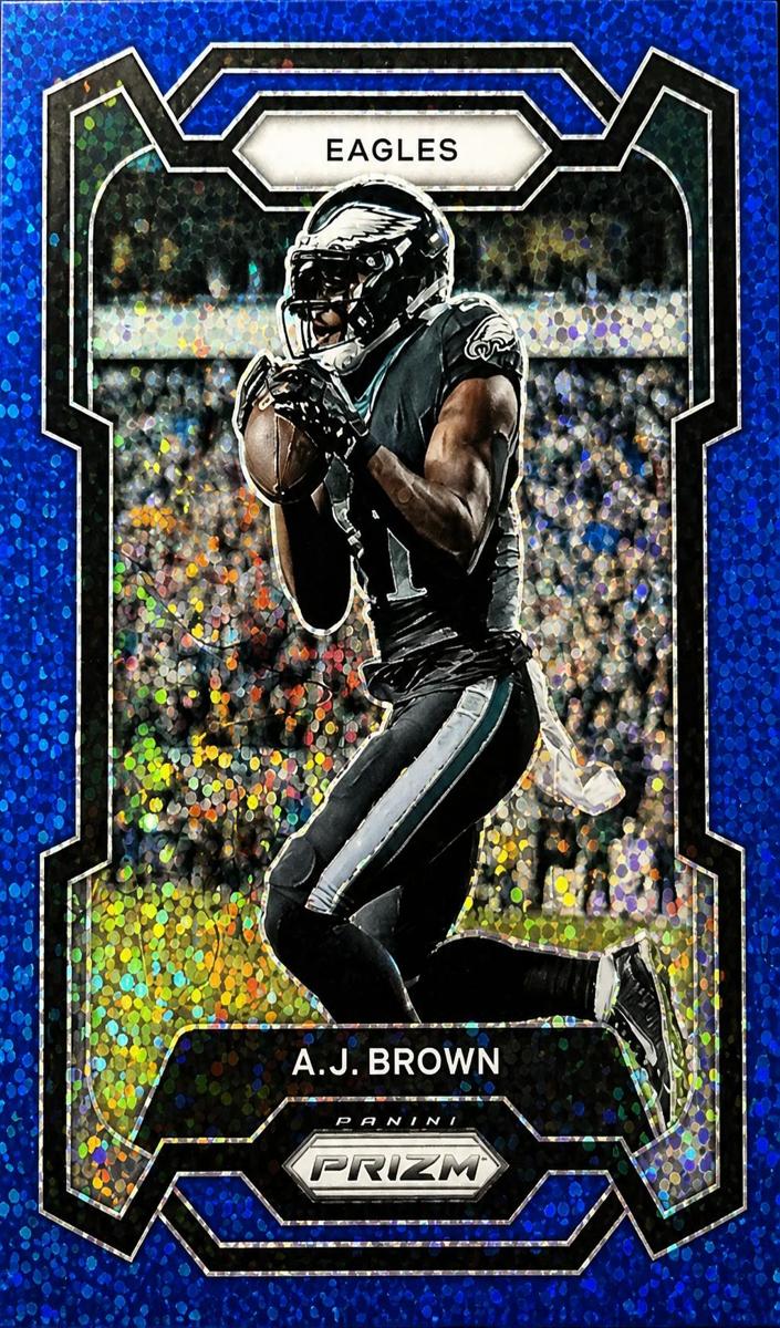 2023 Panini Prizm Football Blue Sparkle A.J. Brown #236