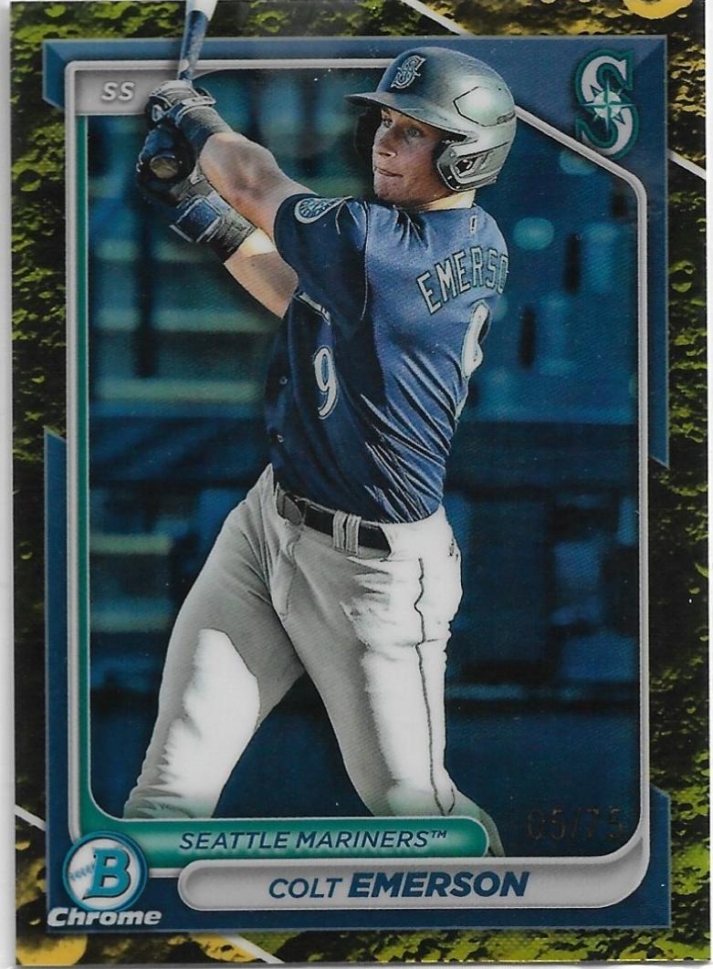 2024 Bowman Chrome Prospects Baseball Yellow Colt Emerson #BCP-238 PSA 10