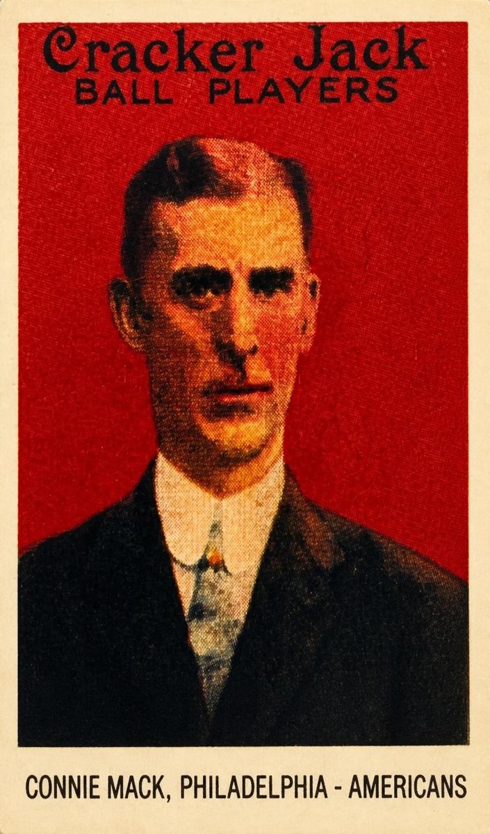 1915 Cracker Jack Baseball Connie Mack #12