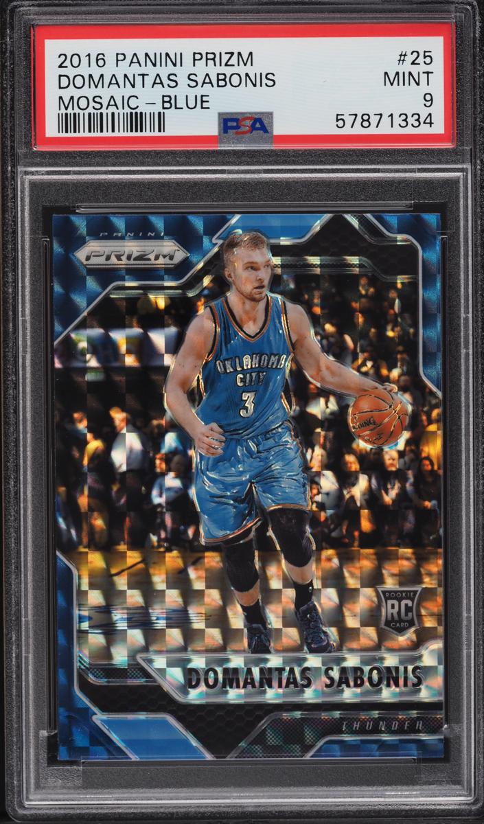 2016 Panini Prizm Mosaic Basketball Blue Domantas Sabonis #25