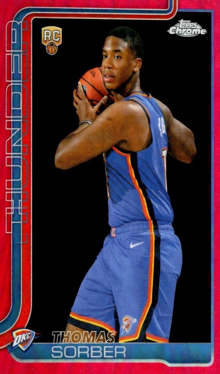 2025 Topps Chrome Basketball Magenta Refractor Thomas Sorber #265