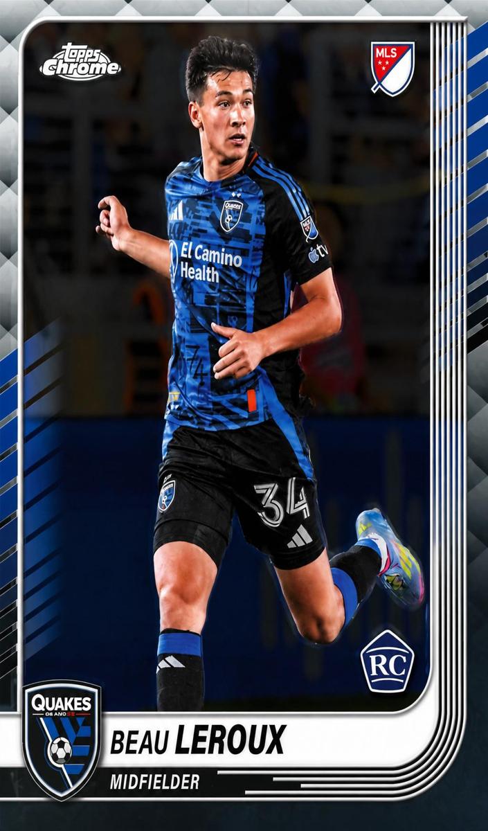 2025 Topps Chrome MLS Soccer Beau Leroux #120