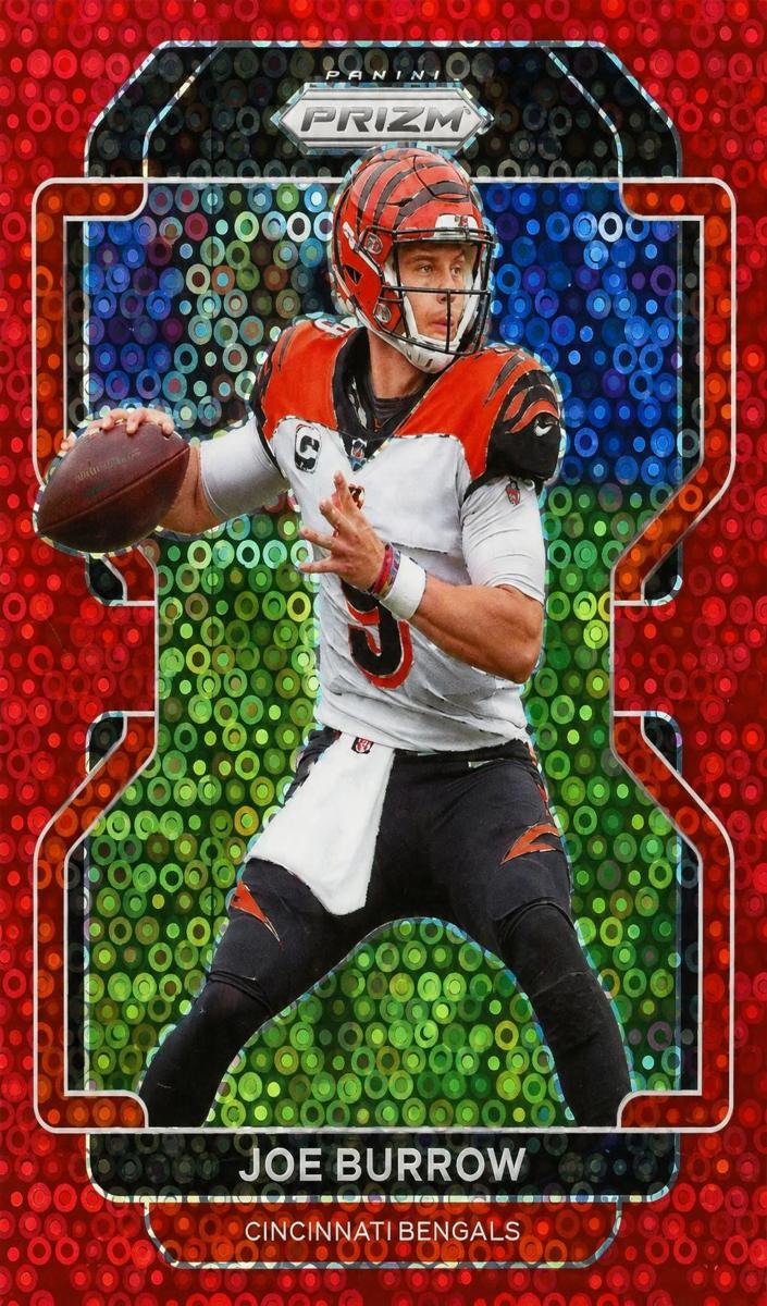 2021 Panini Prizm Football No Huddle Red Joe Burrow #273