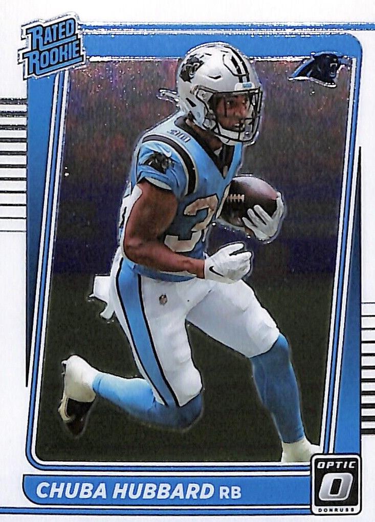 2021 Donruss Optic Football Chuba Hubbard #225 PSA 9