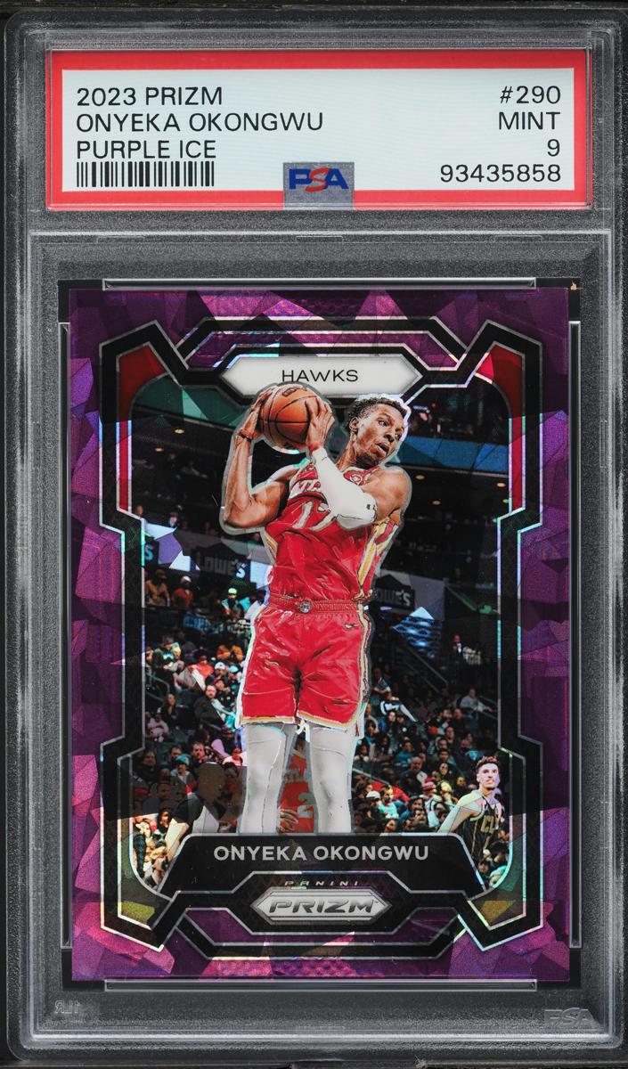 2023 Panini Prizm Basketball Purple Ice Onyeka Okongwu #290 PSA 9