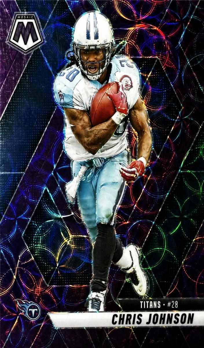 2025 Panini Mosaic Football Purple Scope Chris Johnson #224