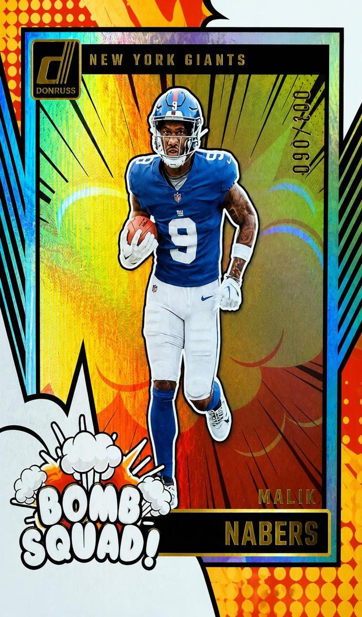 2024 Panini Donruss Football Holo Malik Nabers #25 PSA 9