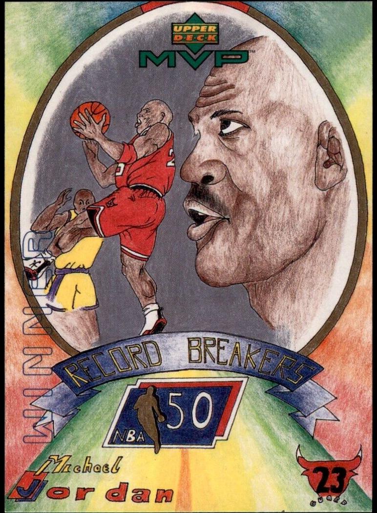 1999 Upper Deck MVP Basketball Michael Jordan #W18 PSA 8.5
