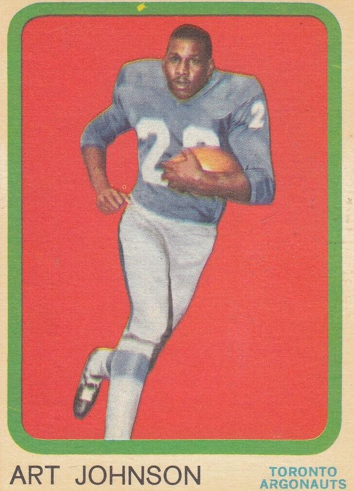 1963 Topps CFL Football Art Johnson #73 PSA 7