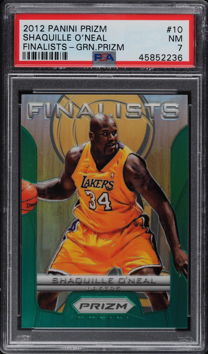 2012 Panini Prizm Basketball Green Prizm Shaquille O'Neal #10 SGC 9