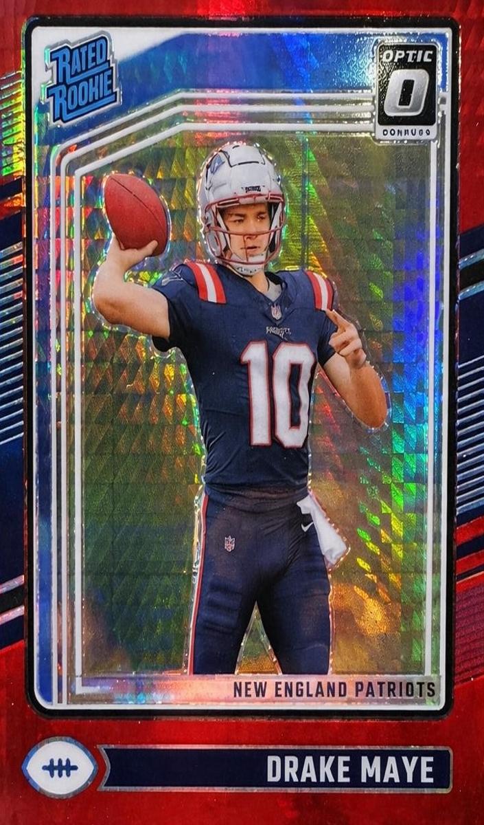 2024 Donruss Optic Football Red Hyper Drake Maye #229 PSA 10