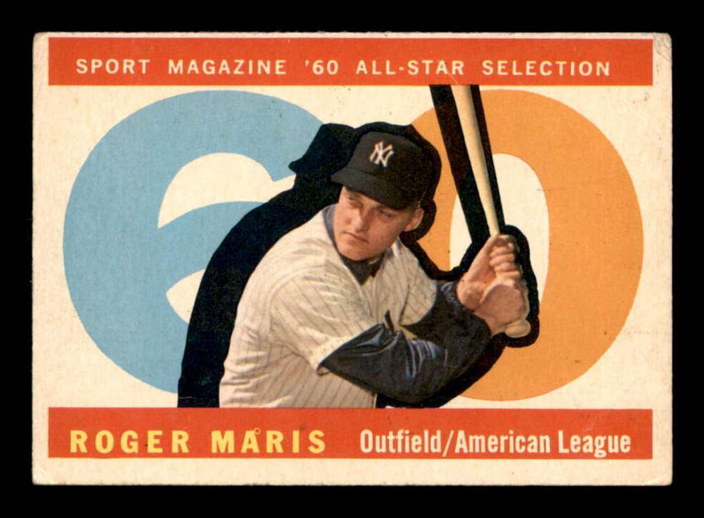 1960 Topps Baseball Roger Maris #565 PSA 7