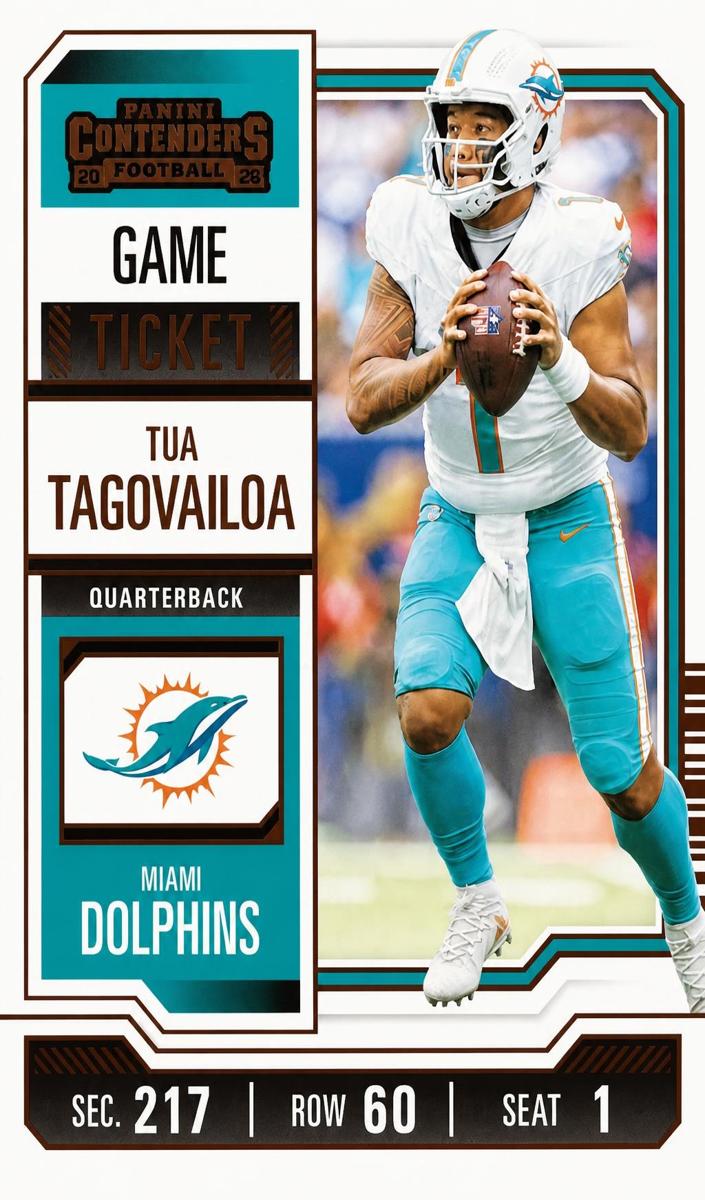 2023 Panini Contenders Football Bronze Tua Tagovailoa #64