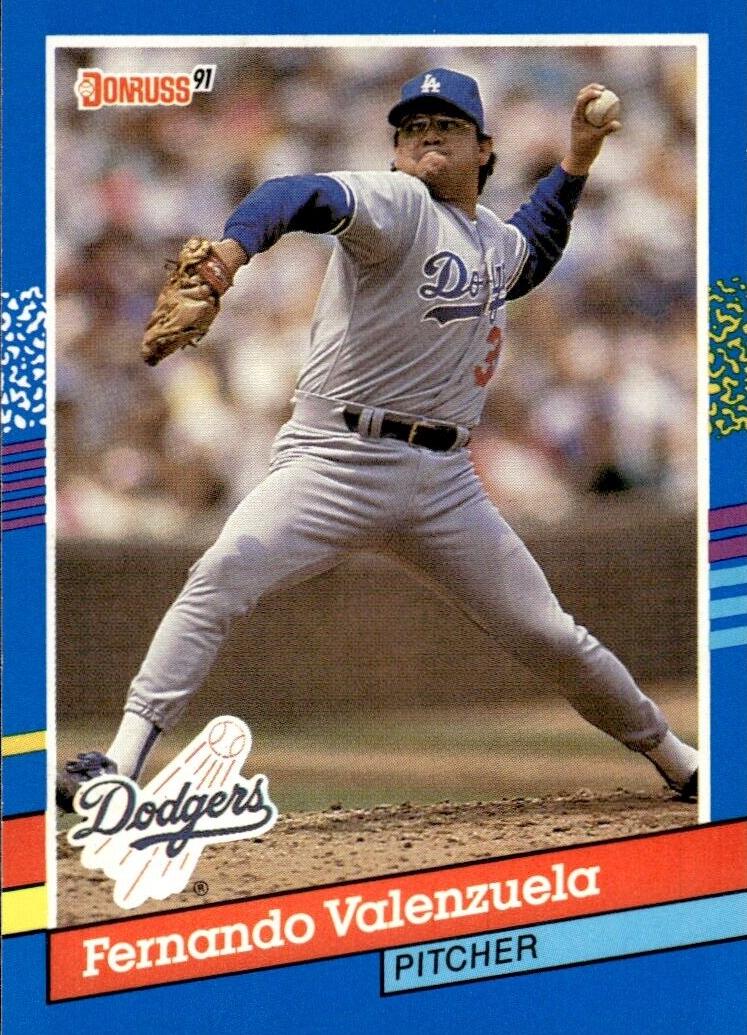 1991 Donruss Baseball Fernando Valenzuela #127 PSA 8.5