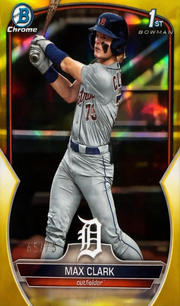 2023 Bowman Draft Chrome Baseball Yellow Max Clark #BDC-76 PSA 9