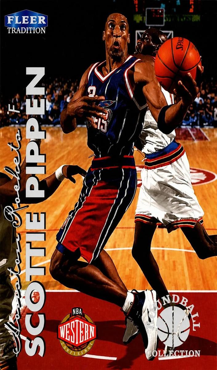 1999 Fleer Tradition Basketball Roundball Collection Scottie Pippen #191