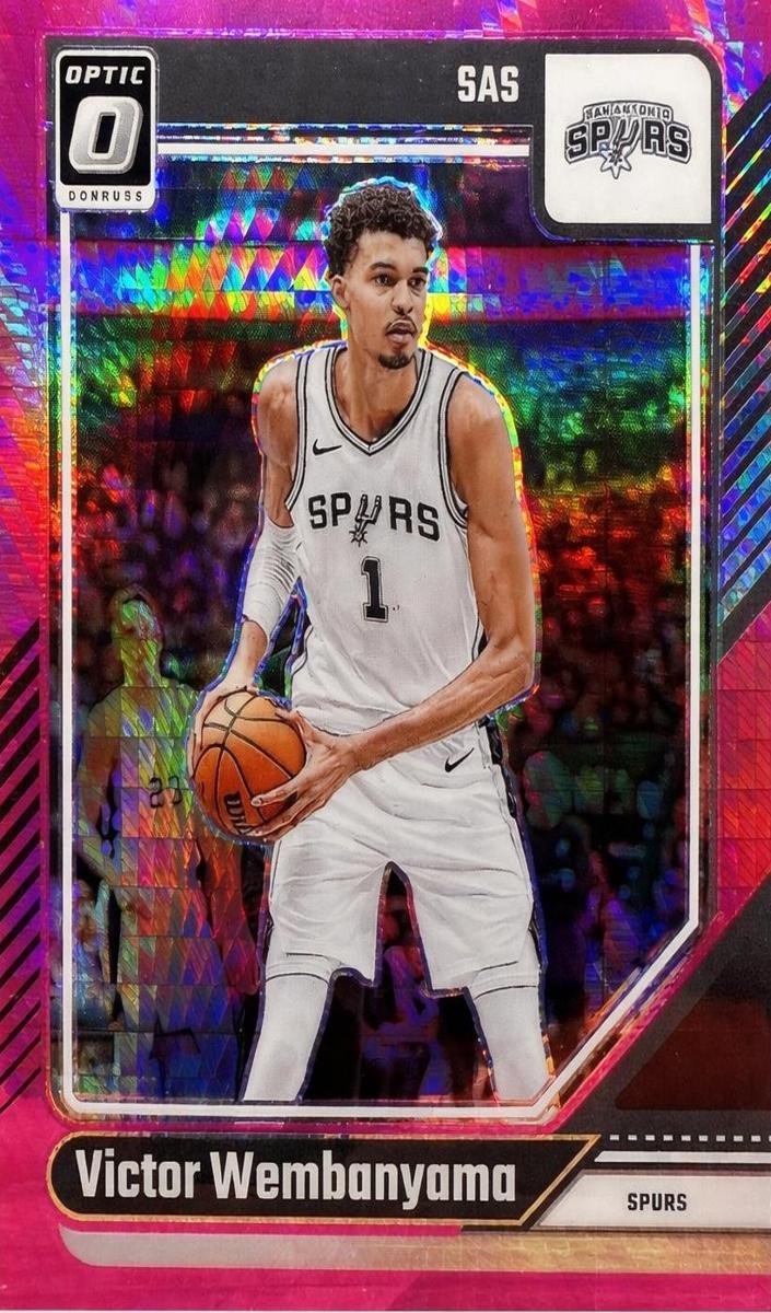 2024 Donruss Optic Basketball Hyper Pink Victor Wembanyama #45 PSA 8