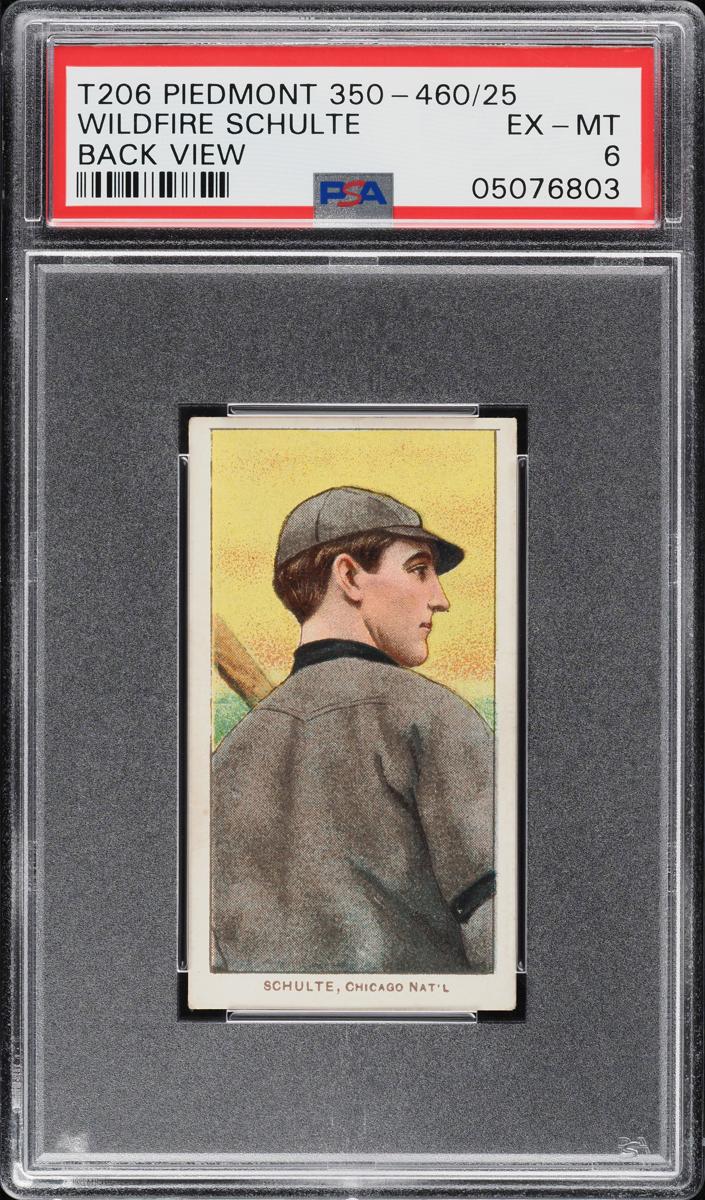 1909-11 T206 Baseball Back View Wildfire Schulte #NNO PSA 2