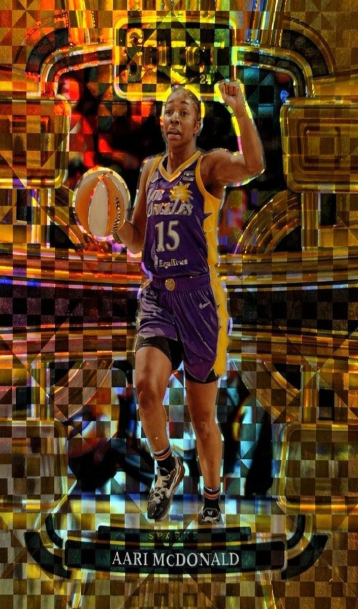 2024 Panini Select WNBA Basketball Bronze Checker Aari McDonald #91