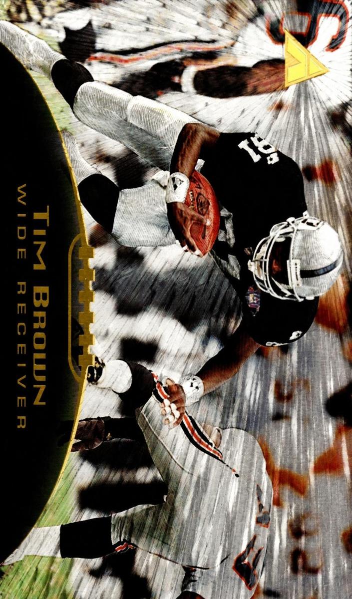 1995 Pinnacle Football Trophy Collection Tim Brown #24 PSA 9