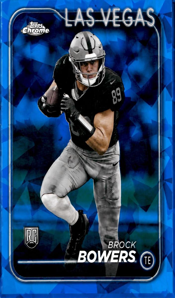 2024 Topps Chrome Sapphire Football Brock Bowers #207
