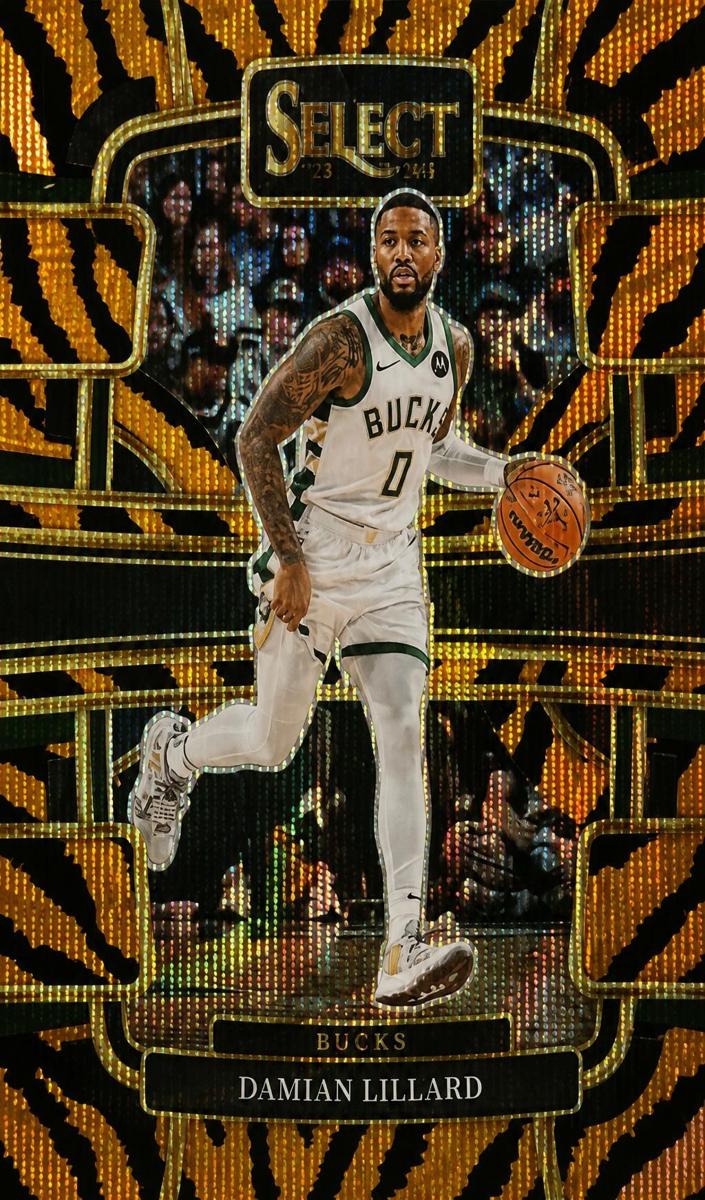 2023 Panini Select Basketball Tiger Damian Lillard #63 PSA 10