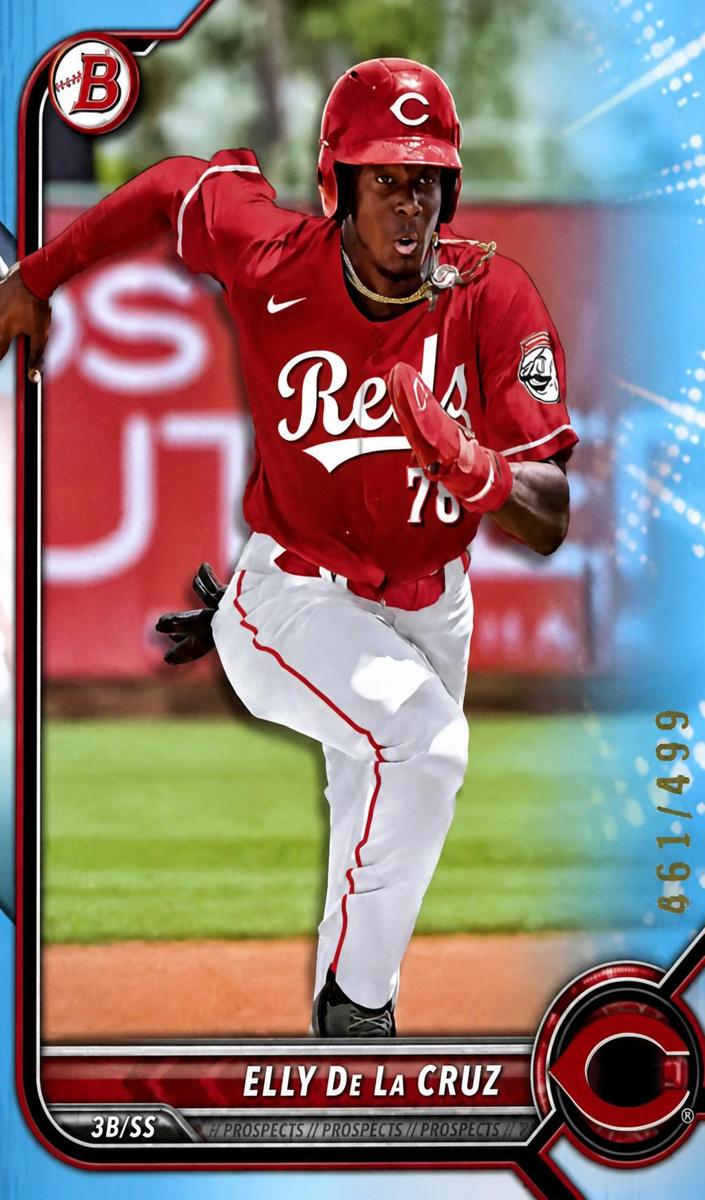 2022 Bowman Draft Baseball Sky Blue Elly De La Cruz #BD-80