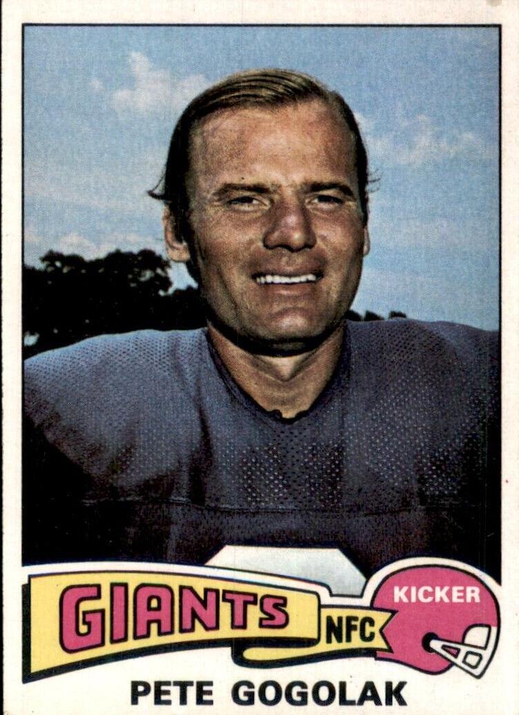 1975 Topps Football Pete Gogolak #449