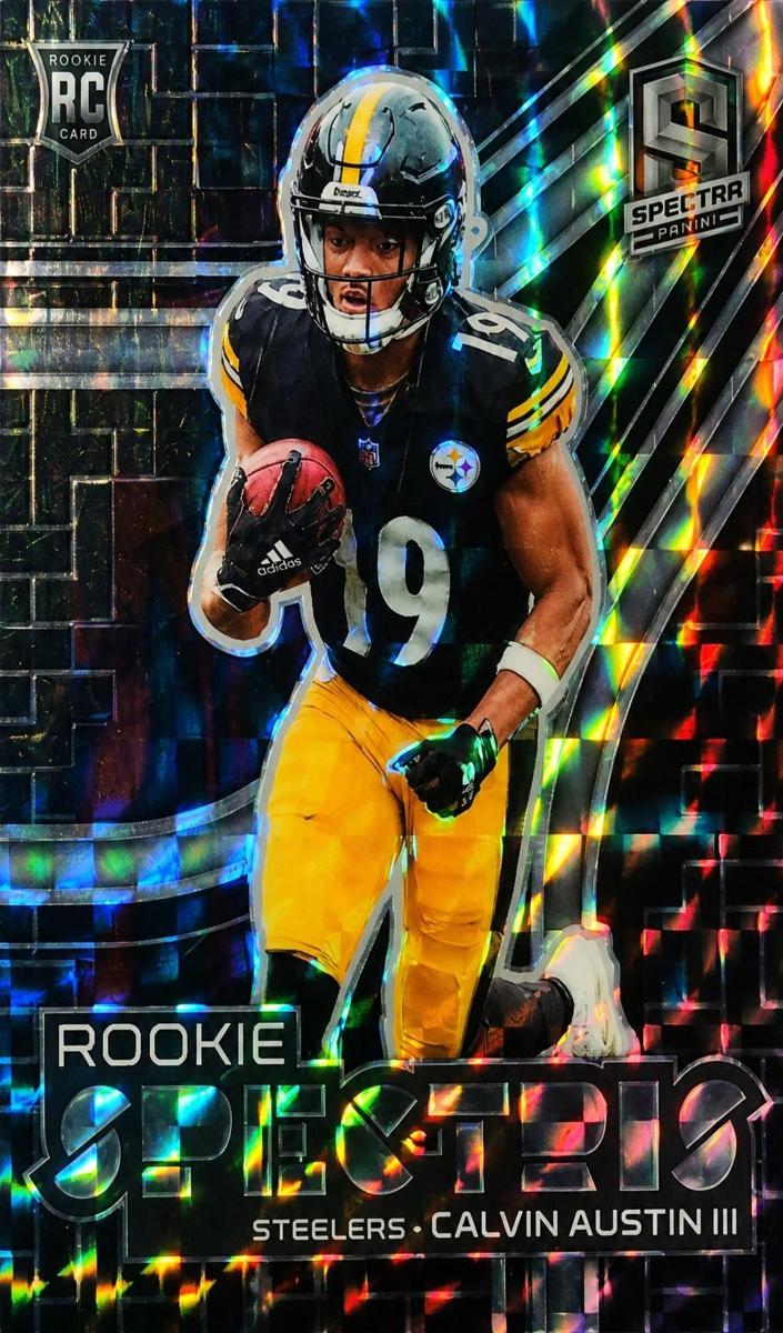 2022 Panini Spectra Football Interstellar Calvin Austin III #RSP-CAU PSA 8.5