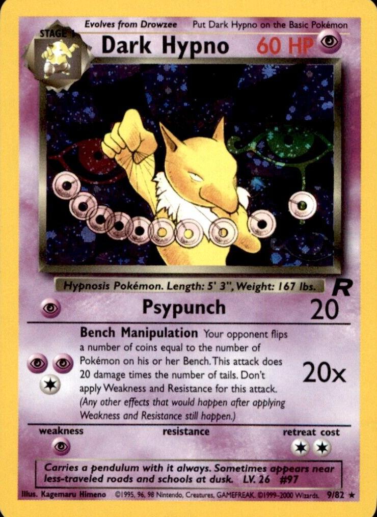2000 Pokemon Team Rocket Dark Hypno #9