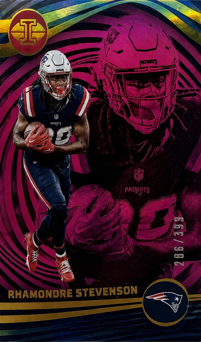 2023 Panini Illusions Football Trophy Collection Pink Rhamondre Stevenson #77