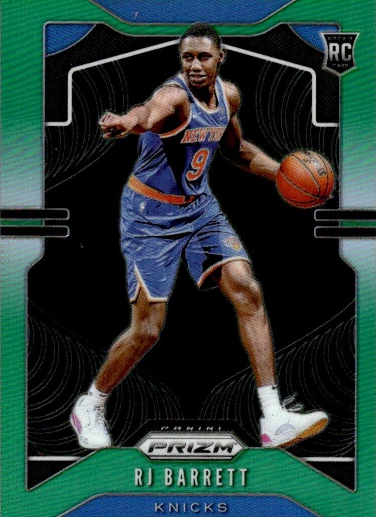 2019 Panini Prizm Basketball Prizm Green RJ Barrett #250