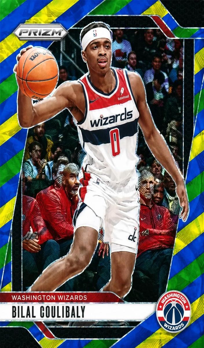 2024 Panini Prizm Basketball Choice Blue Yellow and Green Bilal Coulibaly #36