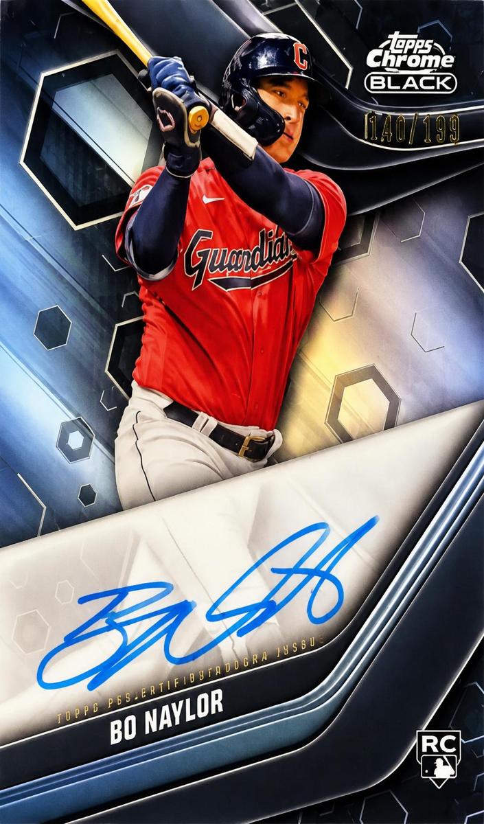 2023 Topps Chrome Black Baseball Refractor Bo Naylor #CBA-BN