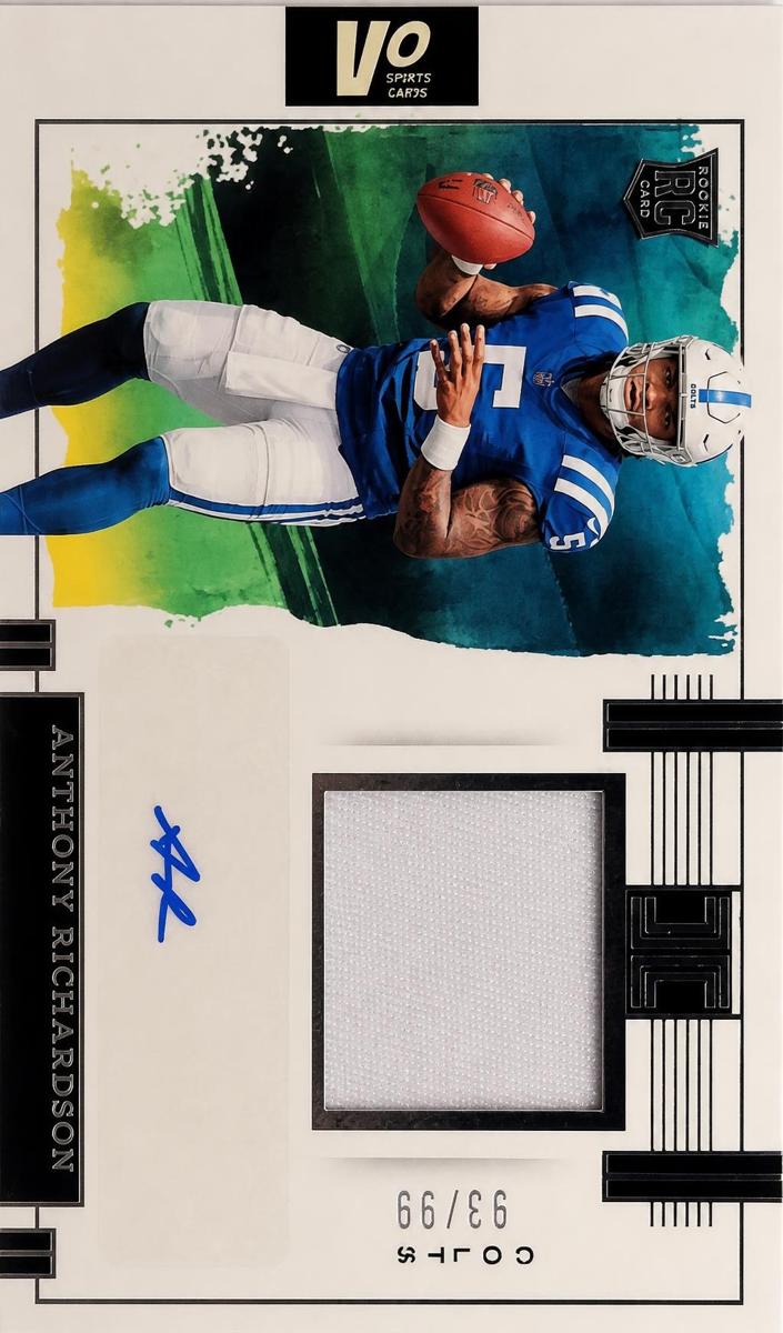 2023 Panini Impeccable Football Anthony Richardson #RPA-AR PSA 9
