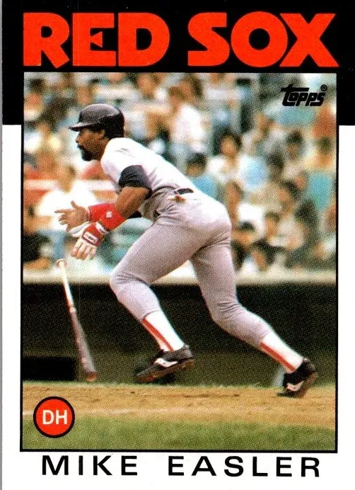 1986 Topps Baseball Mike Easler #477 PSA 8