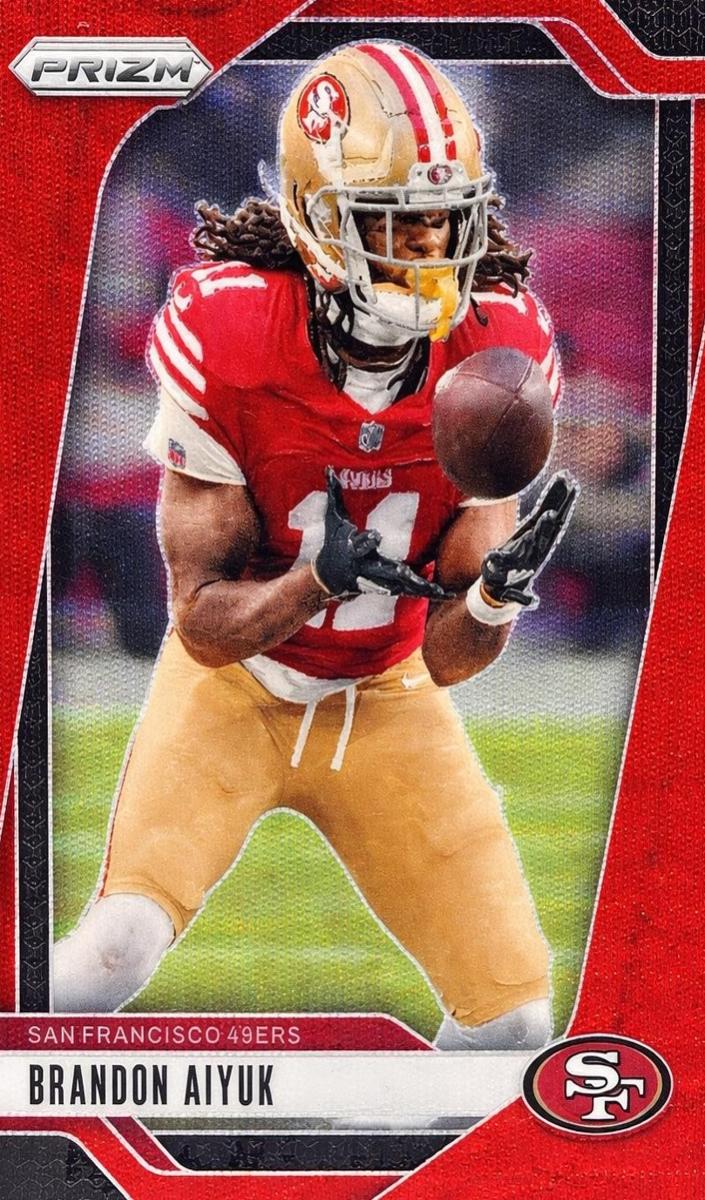 2024 Panini Prizm Football Red Wave Brandon Aiyuk #251