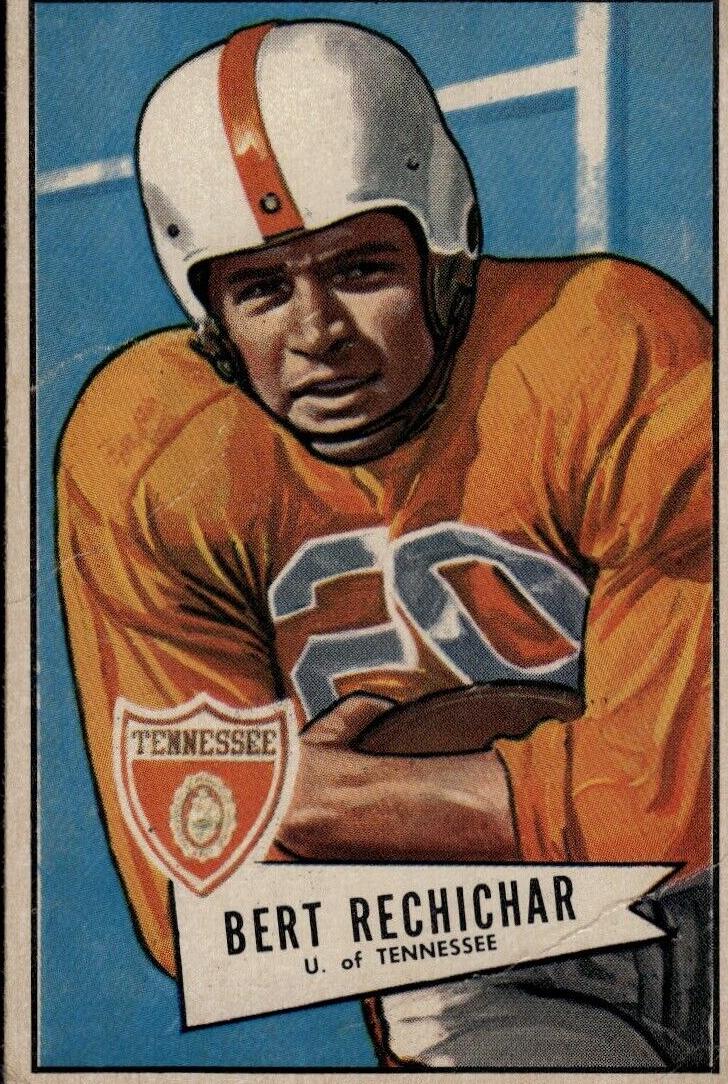 1952 Bowman Large Football Bert Rechichar #136