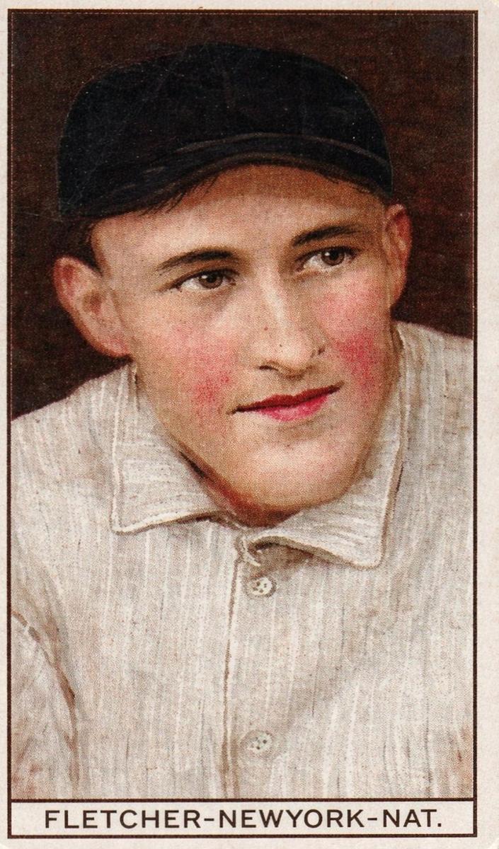 1912 American Tobacco Company Brown Background T207 Baseball Arthur Fletcher #NNO