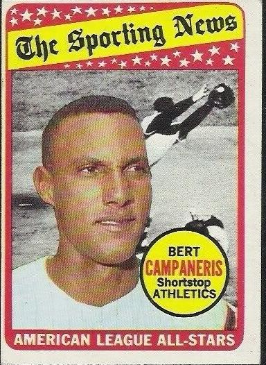 1969 Topps Baseball All-Star Bert Campaneris #423