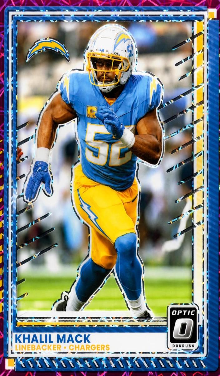 2025 Donruss Optic Football Pink Velocity Khalil Mack #68