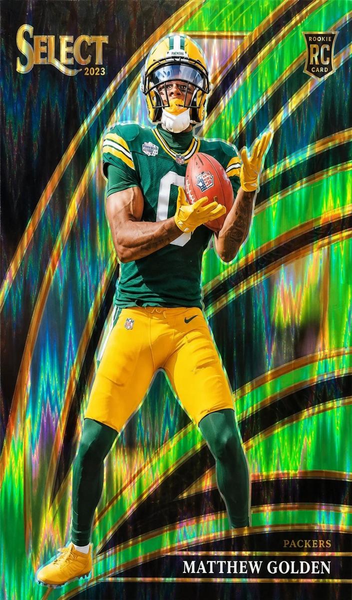 2025 Panini Select Football Neon Green Shock Matthew Golden #267