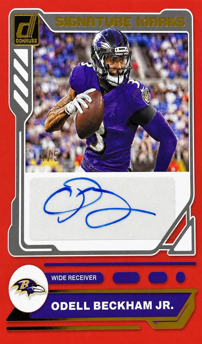 2023 Panini Donruss Football Red Odell Beckham Jr. #SM-OBJ