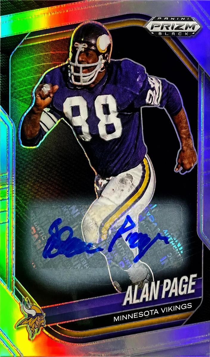 2025 Panini Prizm Black Football Silver Alan Page #85