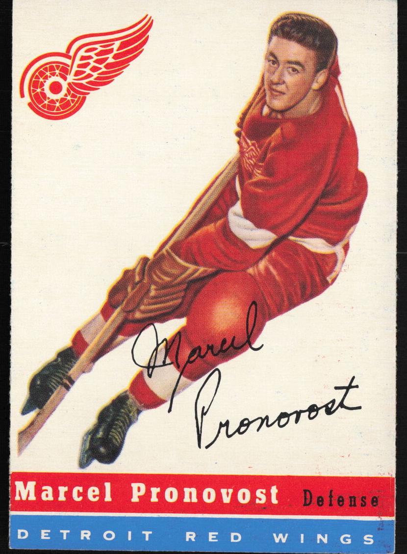 1954 Topps Hockey Marcel Pronovost #27 PSA 2